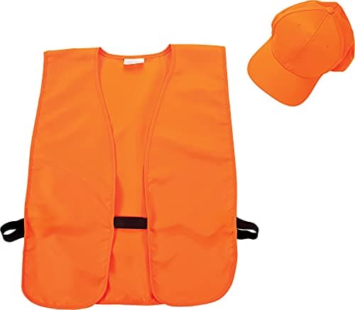 Allen Company Blaze Orange Hat & Vest Safety Bundle (17555)