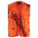 Gamehide Quiet Deer Hunting Blaze Orange Camo Safety Vest (Naked North)