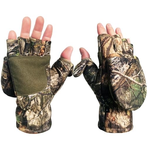 Favuit Convertible Fingerless Camo Mitten