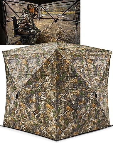 TIDEWE 270-Degree See-Through Ground Blind (2-3 Person)